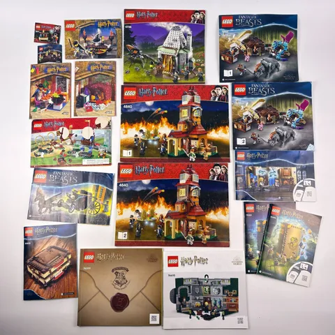 Lego Harry Potter Fantastic Beasts Lot of 16 Instruction Manuals Books READ/SEE