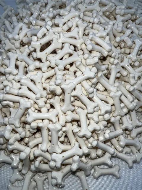 Authentic LEGO NEW Lot of 100 White Small Bones Accessory Minifig
