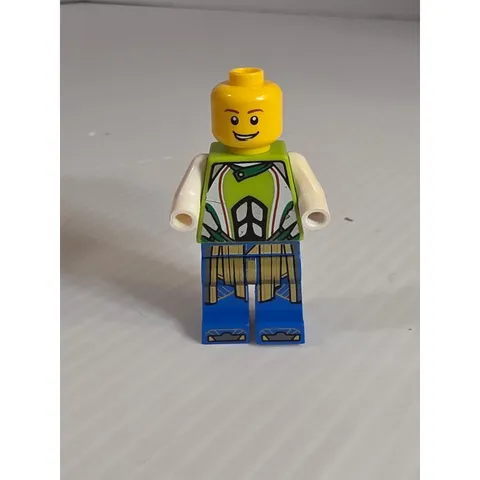LEGO Minifigure 1.5in Blue/Green Fair Agent Trace agt002 as is no hands