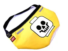 LEGO Halloween Trick or Treat Bucket Bag Yellow Skeleton Good Cond. ✨Reflective