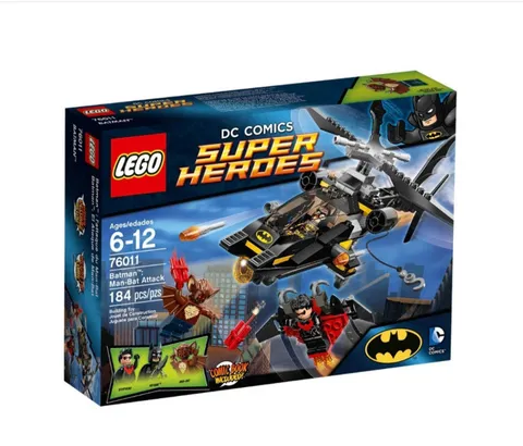 LEGO 76011 DC Super Heroes Batman Man Bat Attack Nightwing Helicopter New Sealed