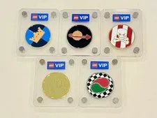 LEGO VIP Collectible Coins Lot of 5