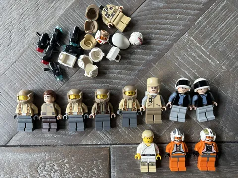LEGO Star Wars Rebel Lot x20 Chewbacca Han R5-D4 R4-P44 Vintage Luke Pilots