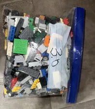 LEGO Bulk Lot Mixed Bricks & Pieces, Multicolor Plastic 3lb Bag, Age 4+