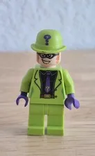 LEGO The Riddler sh593 Minifigure Black Shirt Purple Tie Super Heroes Batman II