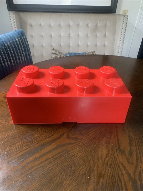 Lego 8 Stud Storage Brick Stackable Container 19.5” X 10” X 6”  Fast Shipping!!