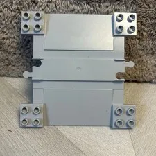 Lego Duplo 6391 Train Track with Ramps for Car Crossing Gray