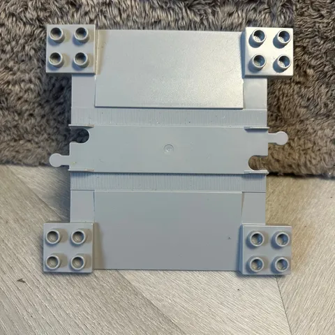 Lego Duplo 6391 Train Track with Ramps for Car Crossing Gray
