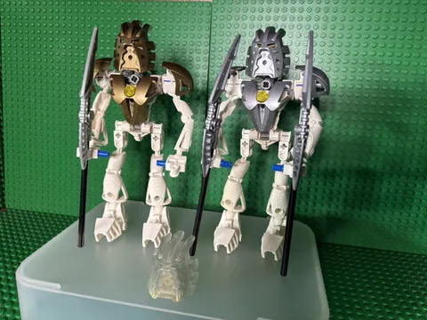 LEGO BIONICLE: Takanuva (8596) X2 Figure Only Kanohi Avohkii Read Description 