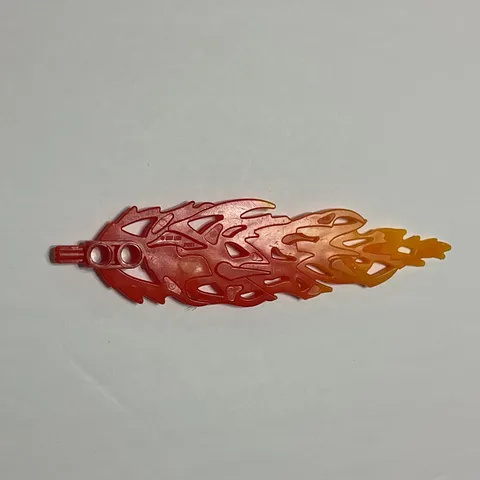 LEGO Bionicle Weapon Glatorian Flame Sword Red w Marbled Trans-Orange 64297pb01
