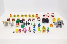 LEGO Super Mario & Minecraft Huge 38pc Minifigure Lot Bowser Jr Whomp Yoshi Toad