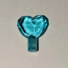 Lego TRANS LIGHT BLUE HEART JEWEL Princess Friends Gem Crystal Treasure PIECE PT