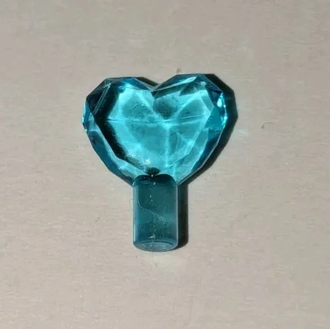 Lego TRANS LIGHT BLUE HEART JEWEL Princess Friends Gem Crystal Treasure PIECE PT