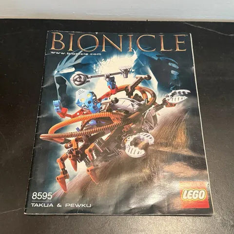 LEGO TECHNIC BIONICLE #8595 TAKUA & PEWKU MANUAL ONLY