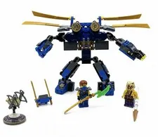 LEGO NINJAGO: ElectroMech (70754) 98% Complete Minifigures-Weapons-Accessories