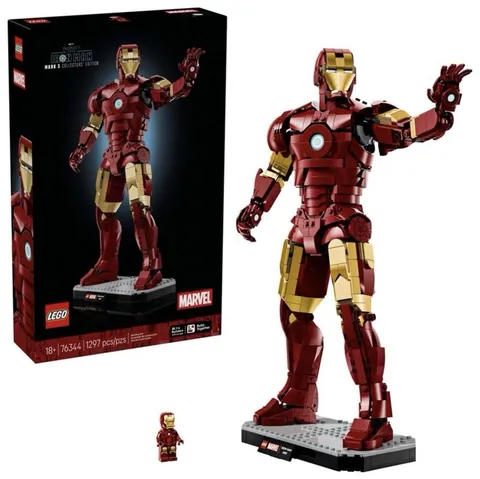 LEGO Marvel: Iron Man Mark 3 Collectors' Edition (76344) 1297 Pcs Brand New