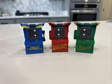 LEGO Ninjago Arcade Pods Lot of 3 Red Green Blue Carry Case Storage Display...