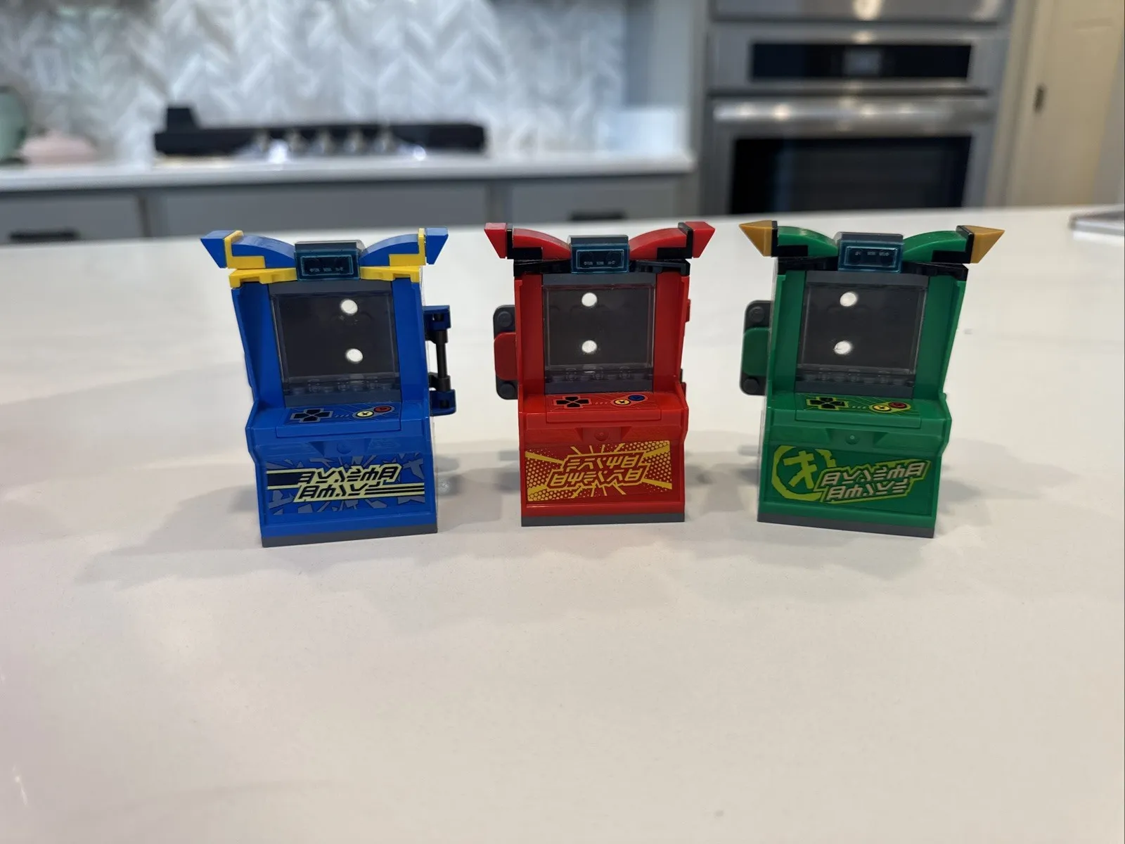 LEGO Ninjago Arcade Pods Lot of 3 Red Green Blue Carry Case Storage Display...