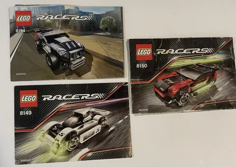 LEGO® RACERS 2007 Instruction Manuals 8149 8150 8194 Damaged
