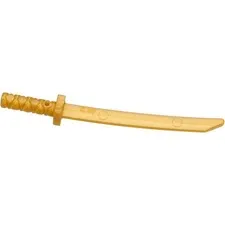 LEGO 12x Pearl Gold Katana inv.573