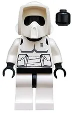 LEGO® Minifigure Star Wars sw0005a Imperial Scout Trooper Plain Black Head Dark