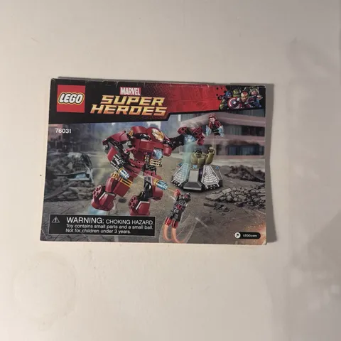 LEGO Marvel Super Heroes Avengers The Hulk Buster Smash 76031 INSTRUCTIONS ONLY