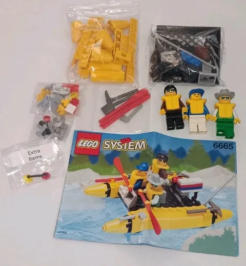 Complete Lego Set 6665 Town: River Runners ~ w/ Instructions Vintage Lego System