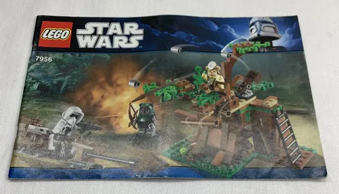 Lego Star Wars Manual For Set 7956 Ewok Attack NO BRICKS