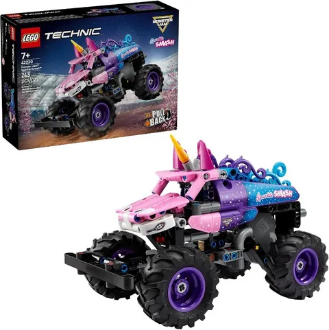LEGO Technic Monster Jam Sparkle Smash Pull-Back Truck Toy 42220 ✅US Stock