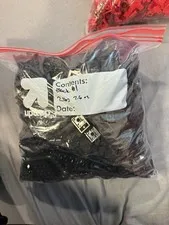LEGO Black Plastic Bricks & Pieces Bulk Lot Parts 16 lbs