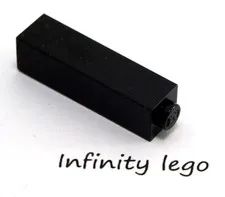 5 LEGO Black Brick 1 x 1 x 3 Block Wall Post Solid Stud (14716)  5 Pieces
