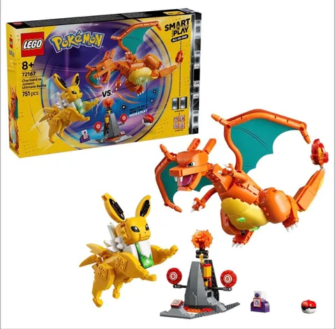 LEGO Pokémon Charizard vs Jolteon 72167 SMART Play Ultimate Battle Brand New Sea