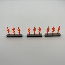 Lot of 3 Rows of Flames for Lego Studios 1349 Spielberg Moviemaker
