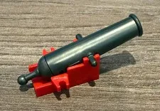 LEGO Pirate Red Projectile Launcher w Cannon - No 2527 No 2533- QTY 1
