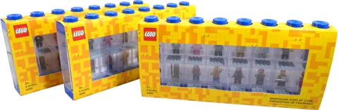 LEGO Storage Products: 40660005X3 Minifigure Display Case 16 (Pack of 3) Blue