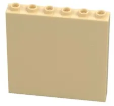 Lego Part 59349 Tan PANEL Wall 1 x 6 x 5 TN4
