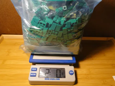 Lego Green Mixed Parts Pieces Bricks Plates Lot Not Clean