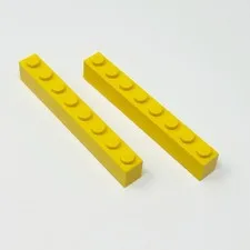 3008 LEGO Parts Brick 1x8 YELLOW (2)