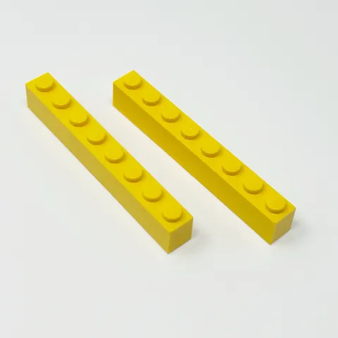 3008 LEGO Parts Brick 1x8 YELLOW (2)