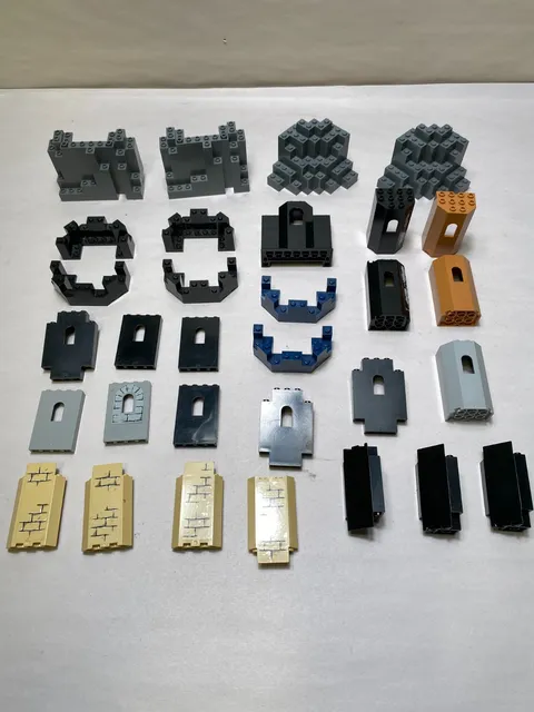 Lego Rock Panel Wall Panel Castle Pirate Lot