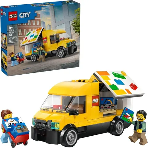 LEGO City: The Van Building Toy Delivery Van Toy W/2 Minifigures Set 60500 🎁