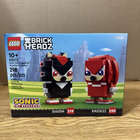 LEGO BRICKHEADZ Sonic the Hedgehog Knuckles & Shadow 40672 NEW Sealed Retired