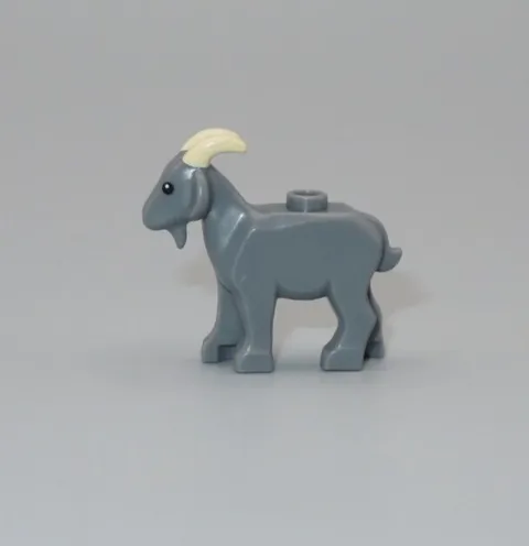 LEGO New Goat dark bluish gray tan horns land animal minifigure 10332 Medieval
