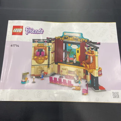 LEGO Friends 41714 Andrea's Theater School-MANUAL INSTRUCTION BOOK ONLY