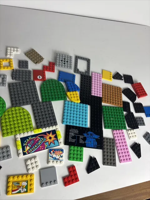 Lego Baseplate Lot Building Pieces X 52 Pieces Assorted Colors