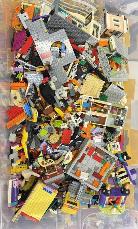 Massive LEGO Mixed Bulk Lot Partial Sets Builds Parts Pieces Collector Estate