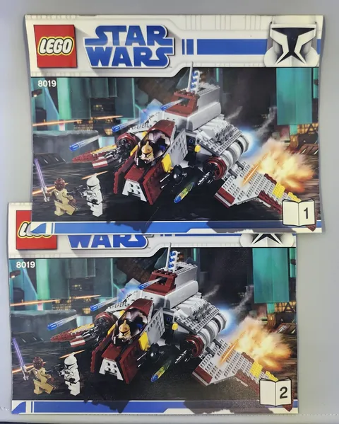 LEGO Star Wars The Clone Wars Republic Attack Shuttle (8019) Manuals Only