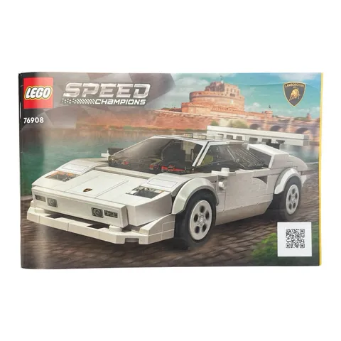 LEGO Speed Champions 76908 Lamborghini Countach Instructions Manual Booklet Only