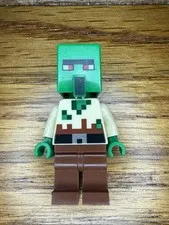 LEGO Minecraft Minifigure Zombie Villager (Genuine)