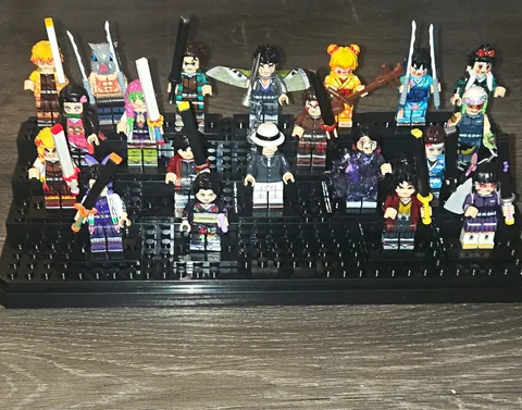LEGO Demon Slayer Minifigure Lot with Display Stand